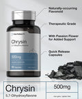 Chrysin 500mg | 60 Capsules | Passion Flower Extract | Non-GMO, Gluten Free Supplement | by Horbaach