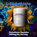 Codeage Liposomal Glutathione 1000 mg Supplement High-Potency Reduced Glutathione - Liposomal Delivery - L-Glutathione - Phospholipids - Non-GMO Gluten- - 60 Capsules