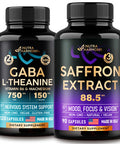 NUTRAHARMONY Gaba With L-Theanine & Natural Saffron Capsules