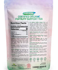 Zazzee USDA Organic Fertility Support Tea, 60 Servings, Balanced Blend of 8 Potent Herbs, Pleasant Mint Taste, 3 Ounces, All-Natural Fertility Support for Women, Non-GMO