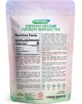 Zazzee USDA Organic Fertility Support Tea, 60 Servings, Balanced Blend of 8 Potent Herbs, Pleasant Mint Taste, 3 Ounces, All-Natural Fertility Support for Women, Non-GMO