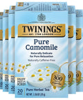 Twinings Lemon & Ginger, Caffeine-Free Herbal Tea Bags, 100 CT Box (1 Pack) | Spicy & Tangy, Ginger, Lemon Peel, Lemongrass, Blackberry Leaves, Soothe Digestion, 100 Foil Lined Individually Wrapped Bags