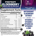 Nature'S Nutrition Immune Support Gummies - Powerful Sambucus Elderberry Gummies with Elderberry Extract Zinc & Vitamin C Gummy Max Potency Natural Vegan Immune Support Supplement for Adults & Children - 120 Gummies