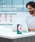 Kori Krill Kori Mind & Body Omega-3 Oil Omega 3, Brain Supplements for Memory and Focus, Lutein, Zeaxanthin, B12, Tumeric Curcumin, 60 Softgels (3 Pack)