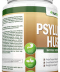 NutriONN PSYLLIUM Husk Capsules - 1450mg - 240 Capsules - Premium Psyllium Fiber Supplement - Great for Digestion and Regularity - 100% Soluble Fiber