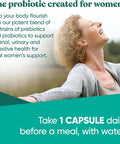 Eu Natural Flourish Probiotics + Prebiotics for Women Gut and Digestion Urinary Tract Reduce Bloating Vaginal Health 18 Clinically Proven Strains 14 Billion CFU 30 Shelf-Stable Mini Vegan Capsules