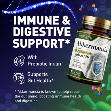 Built by Nature Akkermansia Muciniphila Probiotic Supplement 2 Billion AFU Supports GLP 1 Immune and Digestive Gut Health 120 Delayed Release Capsules