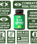 Peak Performance Eye Vitamins - Top Eye Support Supplement For Computer Users With Lutein, Zeaxanthin, Astaxanthin, Carotenoids