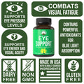 Peak Performance Eye Vitamins - Top Eye Support Supplement For Computer Users With Lutein, Zeaxanthin, Astaxanthin, Carotenoids