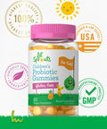 Children'S Probiotic | 60 Gummies | Natural Tropical Flavor | Vegan, Non-Gmo & Gluten Free Supplement | By Lil' Sprouts