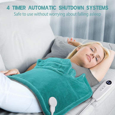 Christmas Gifts Heating Pad For Neck Shoulder And Back Pain Relief, Electric Weighted Heating Pad For Cramps, Leg And Foot, Gifts For Mothers Day, Fathers Day, Birthday, Women, Men, Dad, Mom
