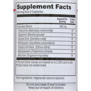 Kroeger Herb Healthy Gut Vegetarian Capsules, 100 Count