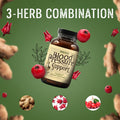 Medicine Man Plant Co . Blood Pressure Support 120 Capsules - Natural Herbal Pills With Hawthorn, Rosella Hibiscus, And Ginger - Organic And Herbal Supplement