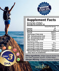 Omega 3 Fish Oil 2500mg Supplement by New Age ÃƒÂ¢Ã¢â€šÂ¬Ã¢â‚¬Å“ Immune & Heart Support ÃƒÂ¢Ã¢â€šÂ¬Ã¢â‚¬Å“ Promotes Joint, Eye, Brain & Skin Health - Non GMO 90 Softgels - EPA, DHA Fatty Acids Gluten Free