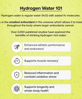 Hydrogen Water + Electrolytes Drink Mix - Variety Pack Hydration Packets With Molecular Hydrogen (H2), Sodium, Potassium, Magnesium Lemon Lime, Raspberry, Orange + Caffeine 12 Count