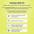 Hydrogen Water + Electrolytes Drink Mix - Variety Pack Hydration Packets With Molecular Hydrogen (H2), Sodium, Potassium, Magnesium Lemon Lime, Raspberry, Orange + Caffeine 12 Count