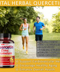 Premium High Purity Quercetin 98% with Bromelain Capsules Equivalent to 3470 mg - Maximum Potency with Green Tea Ashwagan - Supports Overall Health Strength Energy - 90 Days Supply