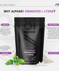 Fermented L-Lysine 1500mg with BioPerineAÃƒâ€šÃ‚Â® - Made with Vitamin C - High Strength - Raw, Halal, 120 Vegan Capsules