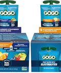 GOGO Active No Sugar Added Electrolytes Fruit Blend Variety Pack, 18 Count | Blueberry strawberry lemon & pineapple orange flavors; Made with real fruit and electrolytes for on the go snacking