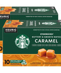 Starbucks K-Cup Coffee Pods, Caramel Naturally Flavored Coffee For Keurig Brewers, 100% Arabica, 1 Box (22 Pods)