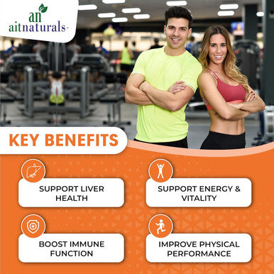 Aitnaturals Organic Spirulina 1000 mg (120 Capsules) | Boosts Immune Function Supports Liver Health Enhances Energy & Vitality Improves Gut Health Aids Detoxification Non-GMO Gluten Halal