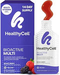 Healthycell Bioactive Daily Liquid Multivitamin for Men and Women 20+ Essential Vitamins Minerals and Antioxidants for Brain Heart Immune Support Skin and Hair Support 14 Gel Packs