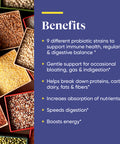 Enzymedica, Digest Basic + Probiotics, Gentle Enzymes For Digestive Health, Breaks Down Carbs, Fats And Proteins With Protease, A