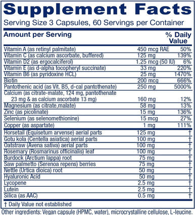 Vitanica Skin Assist Skin Support Vegan 180 Capsules