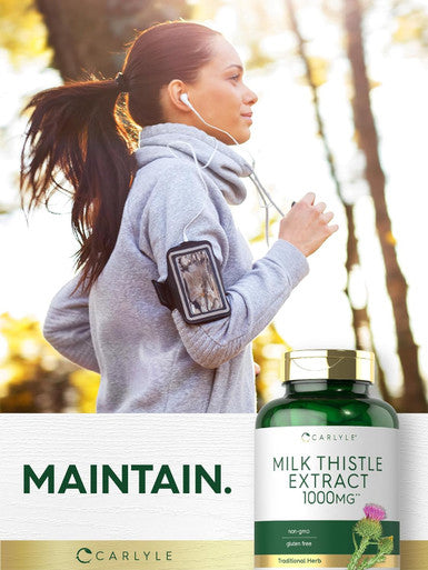 Carlyle Milk Thistle 1000Mg 300 Capsules Non-Gmo, Gluten Extract
