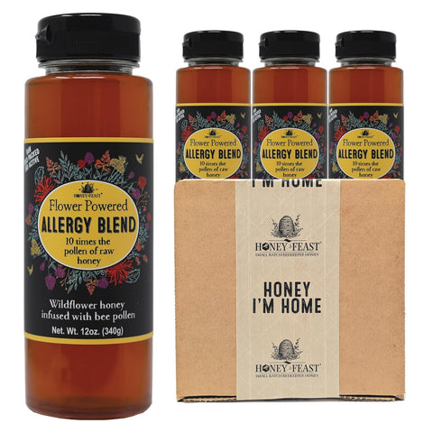 HONEY FEAST New Zealand Manuka Infused Honey with Propolis 12oz - Raw Manuka Honey, Patent Pending Formula, MGO182 Rating, Manuka Honey New Zealand