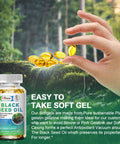 Alliwise Black Seed Oil Softgel, Cold Pressed Black Cumin Nigella Stiva With Irish Sea Moss, Quercetin With Bromelain, Elderberry Extact Enhanced Absorption, Antioxidant, Skin & Hair, Immune Health Support