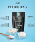 Revive Naturals Multi Collagen 2400mg Types I II III V & X 180 Capsules Wild Caught Marine Grass Fed Bovine Eggshell & Free-Range Chicken Collagen Powder with Hyaluronic Acid & Vitamin C by Alpha01