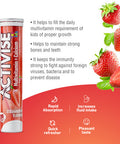 Activise Kids Multivitamin + Calcium Effervescent Tablets Strawberry 20s