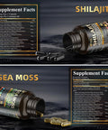 Sound Health Supplements Wild Organic Irish Sea Moss and Shilajit 8000mg Sea Moss 10000mg Shilajit Ashwagandha 2000mg Ginseng Vitamin C Vitamin D3 Black Seed Oil 2 Bottles of 60 Capsules
