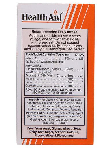HealthAid Ester C 500mg Plus - 60 Tablets