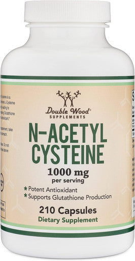 Nac Supplement N-Acetyl Cysteine (1,000Mg Per Serving 500Mg Per Cap, 210 Capsules) (Third Party Tested) With Odor Masking Technology To Boost Glutathione Levels By Double Wood