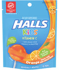 Halls Kids Pops Vitamin C Orange 10 Count