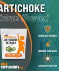 BulkSupplements Artichoke Extract Powder - Herbal Supplement, Sourced from Artichoke Leaf & Stem - - 750mg , 333 Servings (250 Grams - 8.8 oz)