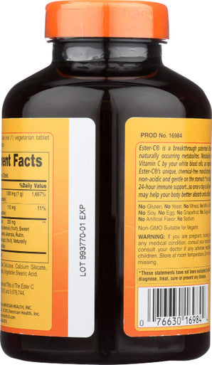 American Health Ester-C 1000 Mg W Citrus Bioflavonoid 180 Ct