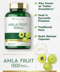 Amla Capsules 1500Mg | 120 Count | Amalaki Fruit | Non-Gmo And Gluten Free Supplement | By Carlyle