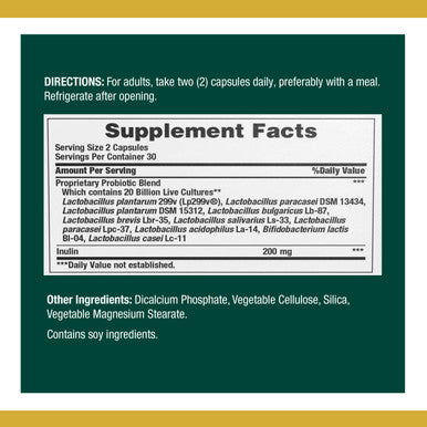Nature's Bounty Probiotics By Nature'S Bounty Ultra Strength Probiotic 10 Immune Health & Digestive Balance 60 Capsules