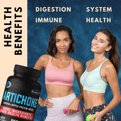 9In1 Artichoke Leaf Extract Capsules - 4 Months Herbal Supplement For Digestion & Immune Support - 6650Mg Equivalent With Chamomi