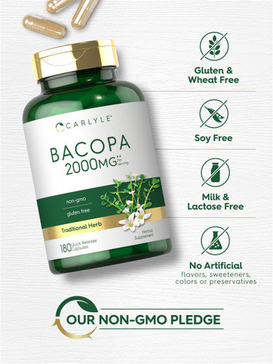 Carlyle Bacopa Monnieri Capsules | 180 Capsules