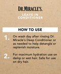 Dr. Miracle's Leave In Conditioner, Blended with Vitamins A, C & E for Strong, Soft, Manageable Shiny Hair, 8 Ounce