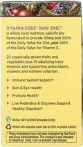 Garden of Life Vitamin Code Zinc Vegan Capsules 60 Ct
