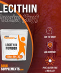 BulkSupplements Lecithin Powder - Lecithin Supplement from Soy - 1200mg of Soy Lecithin Powder , Soy Lecithin Granules - Lecithin 1200mg Supplements (500 Grams - 1.1 lbs)