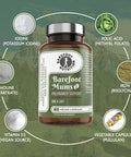 Barefoot Nutrition - Mums Pregnancy Support - Comprehensive Daily Nutrient Support for Before During and After Pregnancy - Contains Folic Acid Vitamin D3 B12 and More - 60 Vegan Capsules