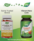 Nature'S Way Vitamin D3 Gummies, Supports Immune And Bone Health*, 2000 Iu (50 Mcg) Per 2-Gummy Serving, Mixed Fruit Flavored, 120 Gummies (Packaging May Vary)