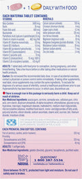 NESTLe Materna Prenatal Multivitamin with DHA Supplement Folic Acid 60 tablets + 60 DHA soft gels