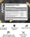 Amen Leaky Gut Supplement - Advanced Formula With Bioavailable L Glutamine, Zinc, Turmeric, Dgl Licorice Root - Marshmallow Root - Probiotics & Fermented Prebiotics - Vegan, Non-Gmo - 90 Capsules